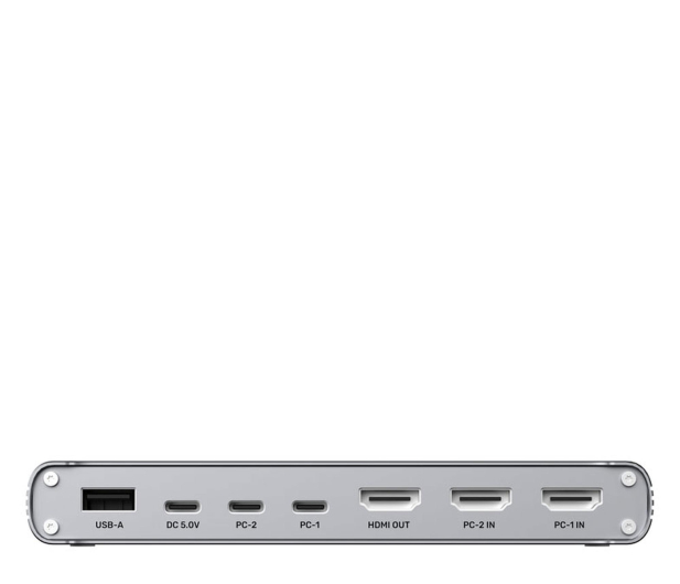 Unitek Przełącznik KVM USB-C 10Gbps z HDMI i transferem plików międ - 1369159 - zdjęcie 4